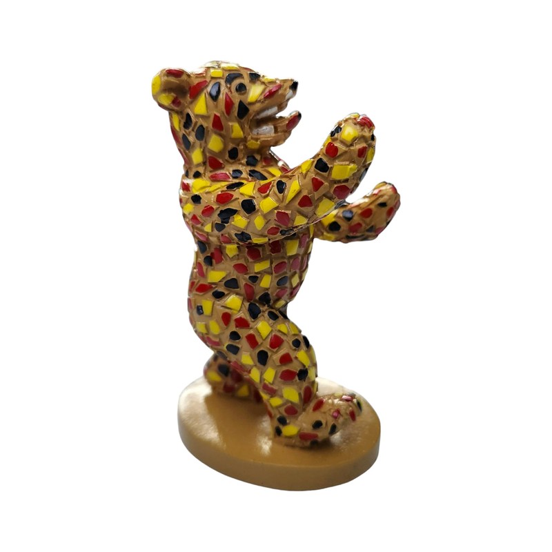 Berlin Bear Statue 10 cm - Polyresin in Mosaic Look,