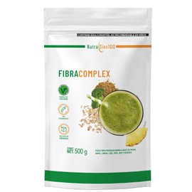 Nutrasien100 Fibracomplex Polvo de Fibra Natural Sabor Piña Vegano 500 g 33 porciones