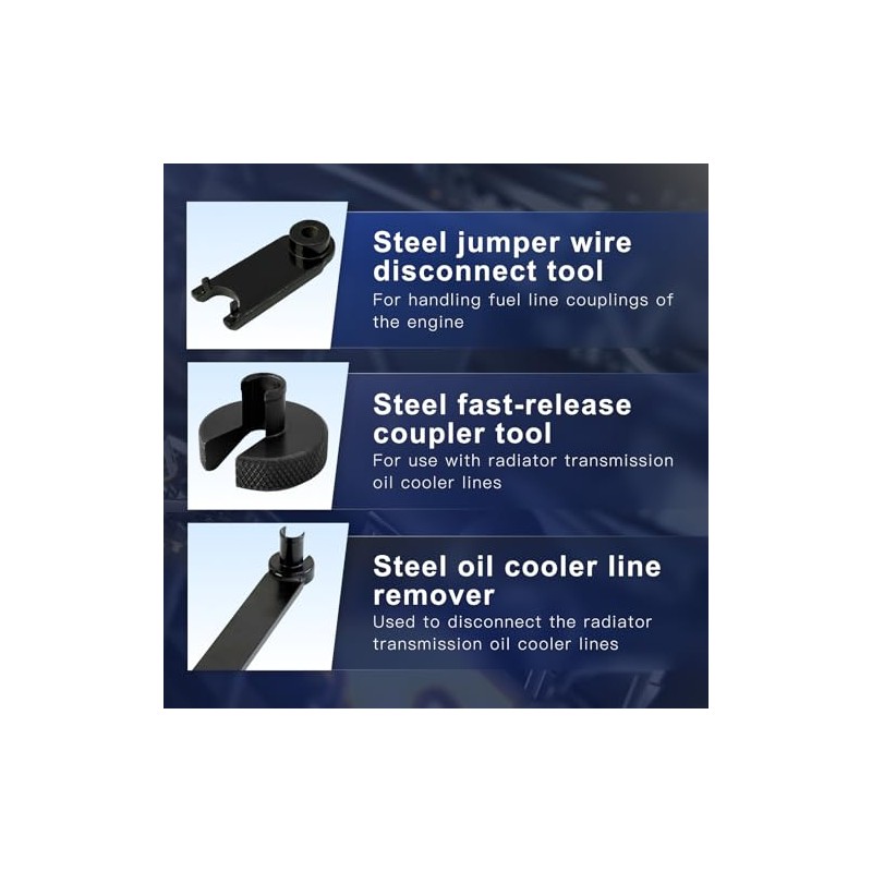 22-Piece Quick Disconnect Tool Set for Fuel and AC Lines