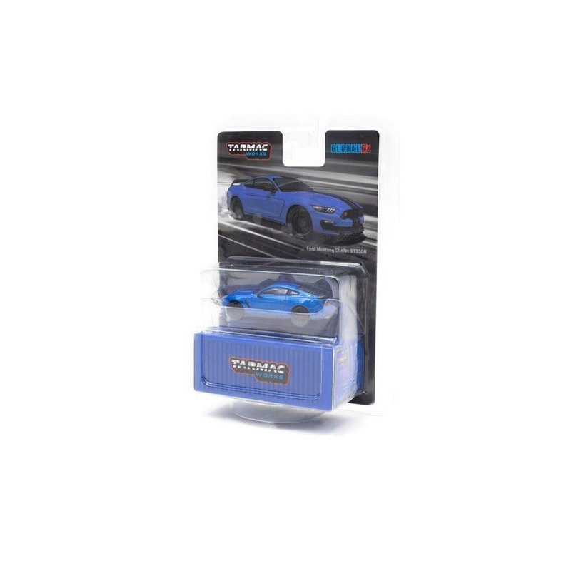 Tarmac Works Ford Mustang Shelby GT350R Blue Metallic 1:64