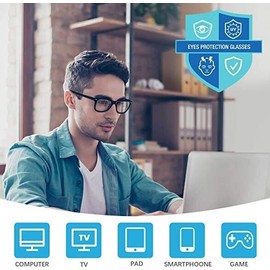 Madeyes Blue Blocker Computer Glasses, Anti Glare, PACK OF 2