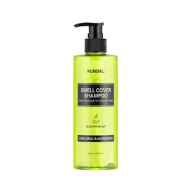 [Kundal] Lime Basil & Mandarin Scent, Refreshing Skin, Smell Cover Shampoo, 13.5 fl oz (400 ml), Scallop Clean, Deep Cleansing, Formulated with 5 Herbal Ingredients