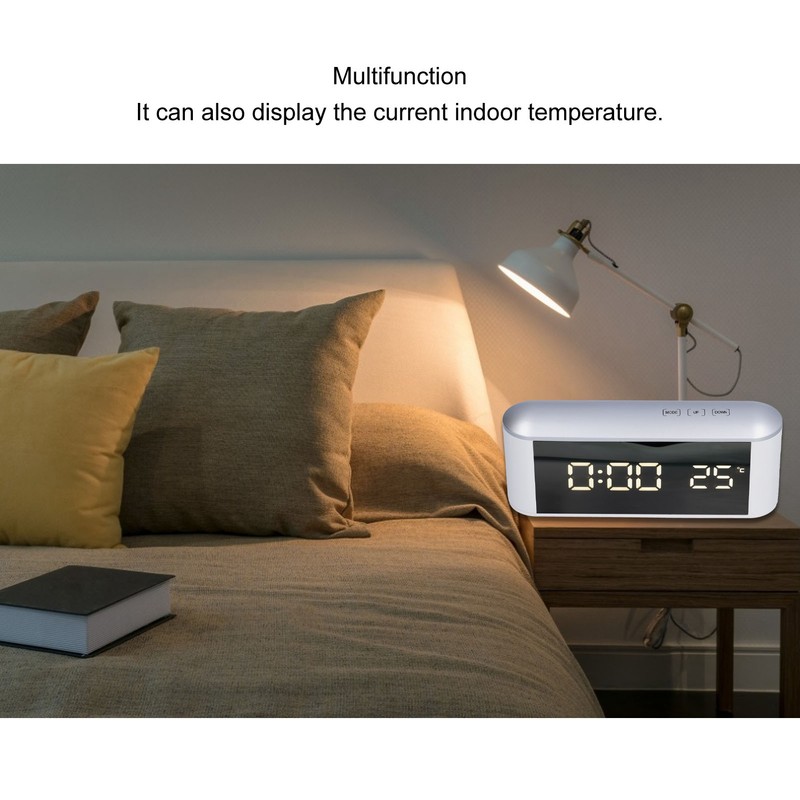 LED Alarm Clock Household Multifunctional Touch Screen Alarm Clock Indoor