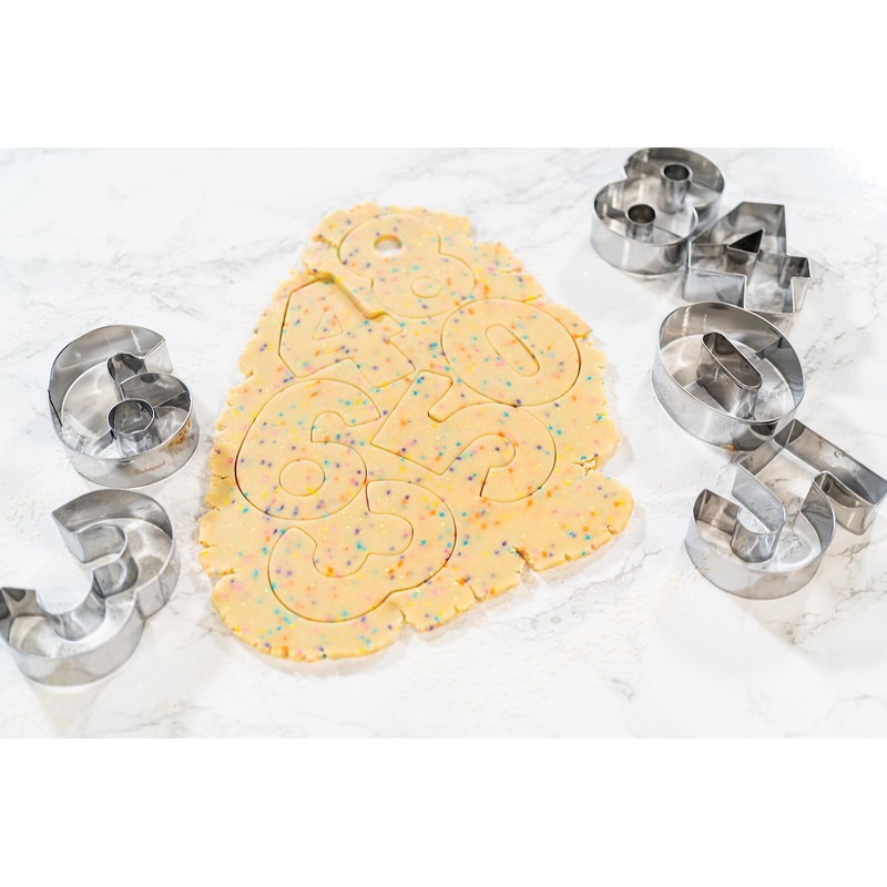 Bakerpan Stainless Steel Number 5 Cookie Cutter, Cookie Cutter Number