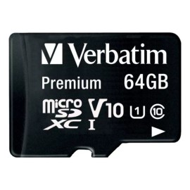 Verbatim Tarjeta de memoria Verbatim 44084  Premium con adaptador SD 64GB
