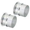 PATIKIL 3 Inch Duct Collar, 2 Pcs Duct Connector Flange