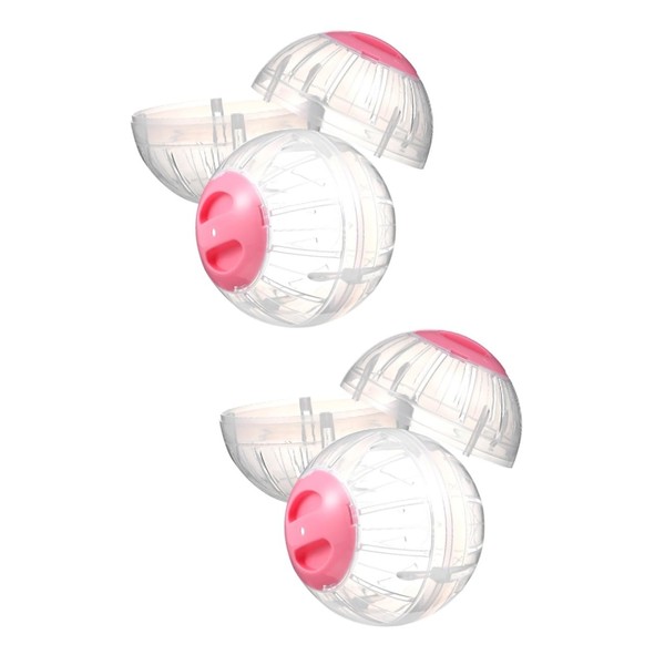 Generic 4 Pcs Hamster Running Balls Pink Transparent Exercise Balls