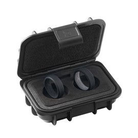 The Ridge 8mm Silicone Wedding Band for Men - Silicone Ring for Men, Beveled Edge Dual Band Design, Mens Rubber Wedding Ring (Royal Black)