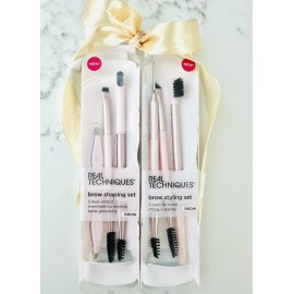 Real Techniques 2-PACK Brow Pair Set For Shaping Tweeze Grooming- Free Shipping!