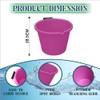 (Set of 3) Pink Plastic Builders Bucket 3 Gallon 14