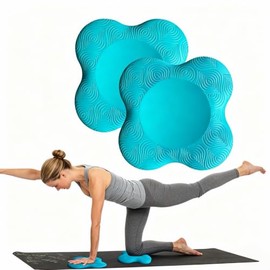 Rodilleras de yoga extra gruesas para rodillas, codos, muñecas, manos, cabeza, yoga, pilates, entrenamiento, rodilleras(2 paquetes)