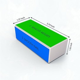 4 Way Nail Buffer Block Nail Shine Buffer Block for Natural and Acrylic Nails Smoother Buffing Block Polisher Fingernail File Buffer 240/400/1000/6000