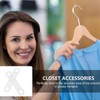 100pcs Clear Non Slip Silicone Clothes Hanger Grips Increased Friction