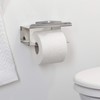 Tiger Colar Toilet Roll Holder with Shelf, Mounting Without Drilling,