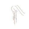 Pretty Smart Birth Month Flower Dangle Earrings, Pure Grade 1