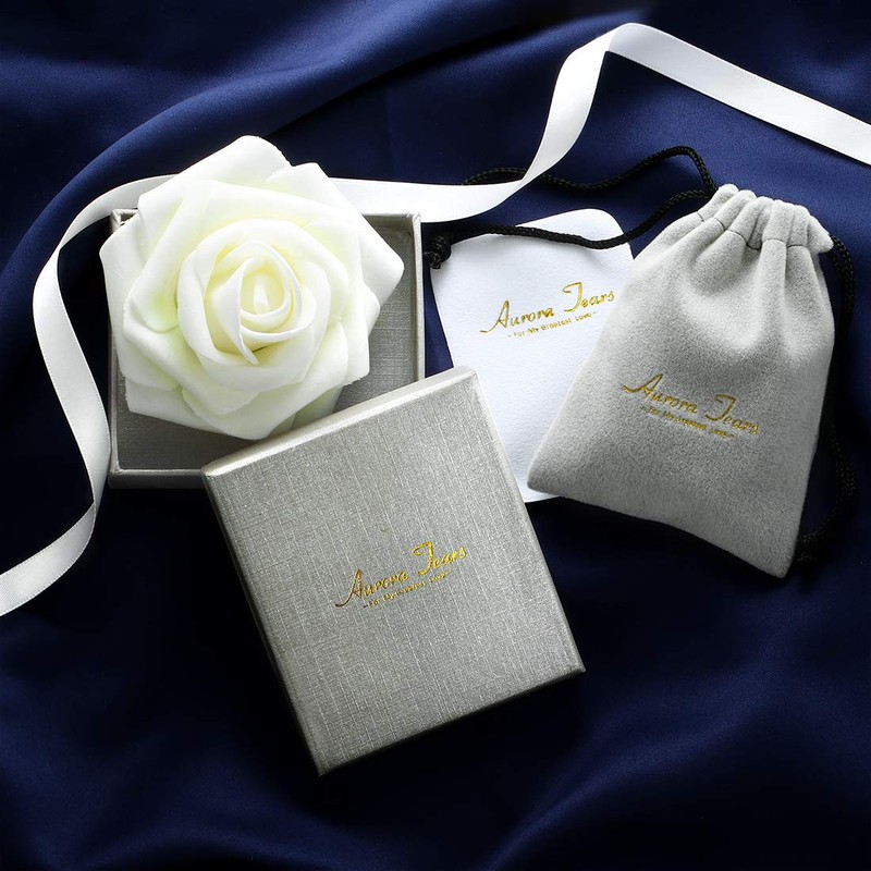 Aurora Tears Butterfly Heart Necklace Women 925 Sterling Silver Animal