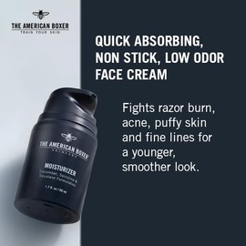 Hidratante facial para hombre, hidrata la piel seca, alivia la irritación, elimina quemaduras y enrojecimiento, crema facial hidratante de uso diario, antienvejecimiento y antiarrugas, absorción rápida