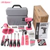 Hi-Spec 58pc Pink 8V USB Electric Drill Driver & Household