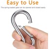 JUTOSU Carabiner, Spring Snap, Strong Stainless Steel, 304 Stainless Steel