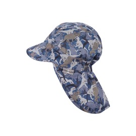Sterntaler Baby Boys Peaked Cap with Neck Protection, blue