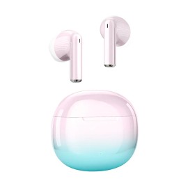 New Gradient 5.4 Earbuds IPX4 Waterproof Noise-Cancelling LED In-Ear Touch Control HiFi Low Latencymodel number: MAX80 PRO, color: Green and white gradient