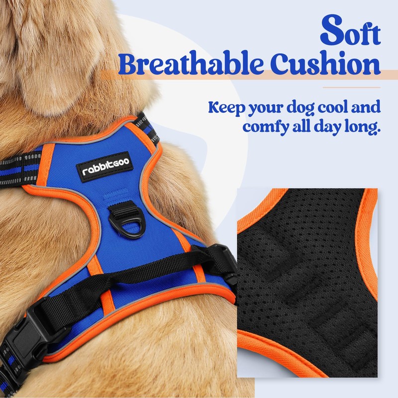 rabbitgoo Dog Harness Large Dog No Pull Pet Harness with