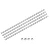 sourcing map Fully Threaded Rod M6 x 350mm 1mm Thread