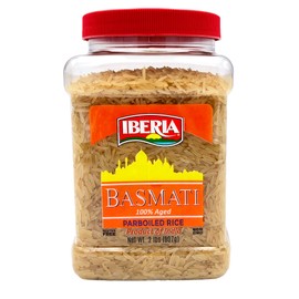 Iberia Parboiled Basmati Rice Jar, 2 lb.