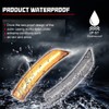 JDMTECH JDM Clear Lens Amber Full LED Side Marker Lights