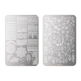 Flower Nail Stamping Plates, Nail Polish Stamp, Nail Stamp Plates, Holiday Nail Stamping Plates Nail Art Equipment Mould