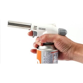 Butane Torch Kitchen Blower – Cooking Torch Chef Cooking Professional Adjustable Flame, Reverse Use, Suitable for Caramel Brulee, Grilling, Baking, Cream, Jewelry, etc. (Butane Not Included)