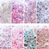 GZMAYUEN Glitter for Nails Splitter Purple Nail Art Glitter 8