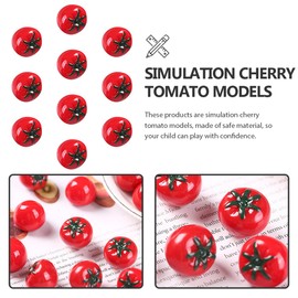TOYMYTOY 10pcs Miniature Tomato Model Resin Realistic Mini House Accessories Simulation Tomato Model Decoration Trinket Figurine for Interior Decoration