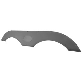 RecPro Tandem Trailer Fender Skirt for RVs, Campers and Trailers | 4 Colors to Choose from (Gray, Single)