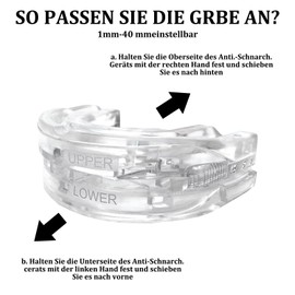 Anti Snoring Splint, Men's Snoring Splint, Anti-Snoring Splint for Night, Adjustable Grinding Splint for Night to Improve Sleep Quality (Transparent)