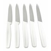 5 Pack - 4" Commercial Kitchen Paring Knives - White