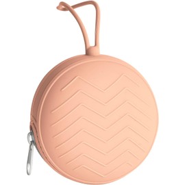 Funda protectora de silicona para chupete, Contenedor de chupete para viajes en casa, actividades al aire libre. (Naranja)