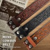 GENEMEN Western Belt (Coffee,120)