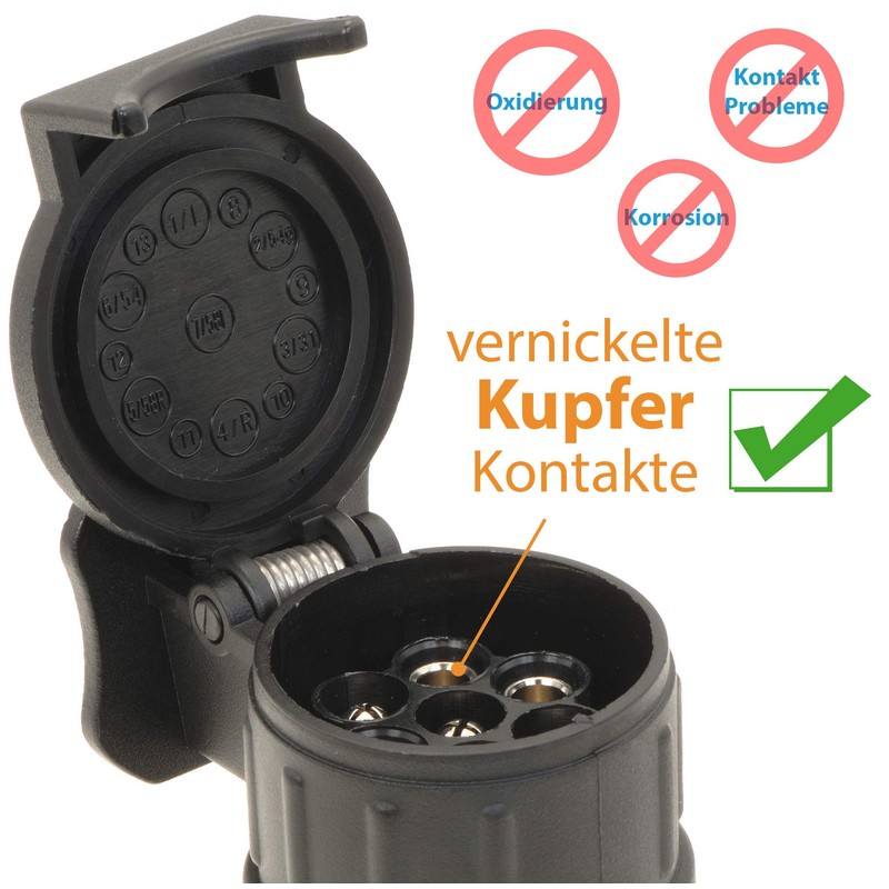 Valonic Trailer Adaptor - 13-Pin to 7-Pin Car to Trailer