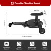 Universal Pram Pedal Adapter, Stroller Board with Detachable Seat, Comfort