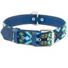 Collar de perro de piel, diseo bordado, collar de perro