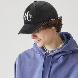 XYIYI Vintage Baseball Cap Adjustable Distressed Washed Baseball Cap for Men and Women, Mr Black