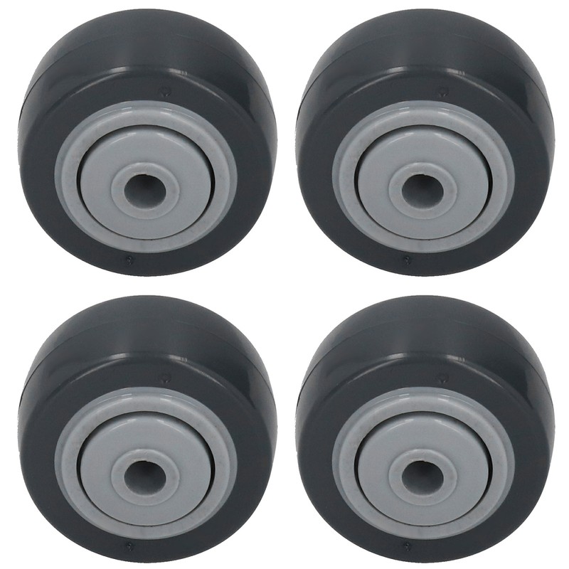 4Pcs Mute Wheel PU AntiWinding Furniture Trolley Directional Caster 2in