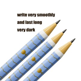 Lopenle 12 Pieces 2.0mm Mechanical Pencils HB Hexagonal Pencils Polk Dots Pattern Pencil With 10 pcs Refills Sharpeners for Art Drawing Writing Sketching