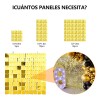 N 9pcs Paneles Decorativos 4d Shimmer Wall 30*30cm