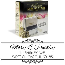 Return Address Stamp - Self Inking Rubber Address Stamp - Customize Online - Style RA257 - Choose from 15 Ink Colors