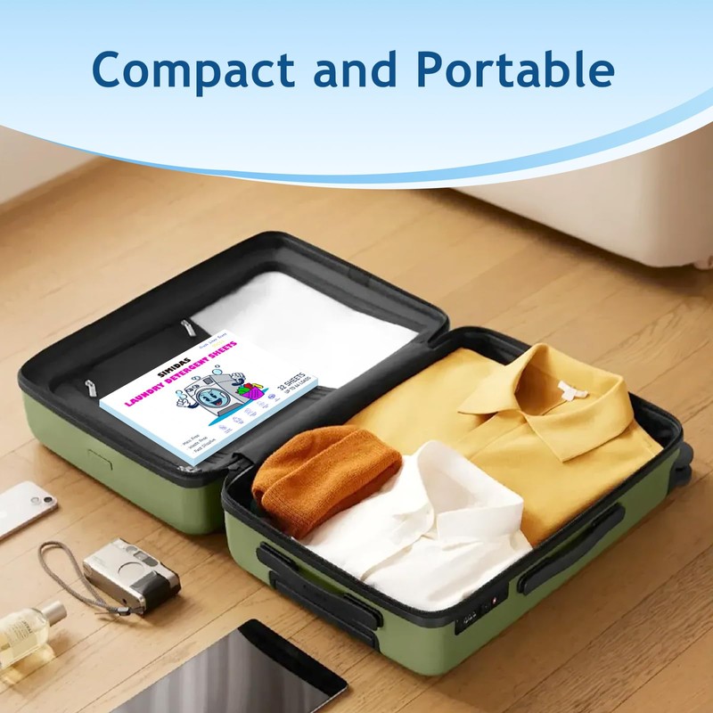 Heavy Duty Laundry Detergent Sheets, Fresh Linen Scent | 32ct