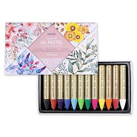 HA SHI Non Toxic Soft Oil Pastels Water Soluble Oil Pastels for Artist and Professional, oil paint water soluble,oil pastels crayons water soluble kids (Water Soluble Oil Pastels 12color)