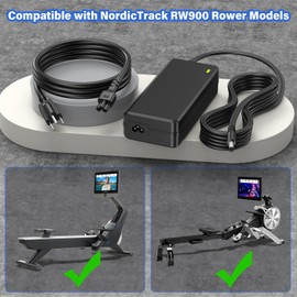 12V Charger AC/DC Adapter for NordicTrack RW900 RW 900 Rower Power Cord Supply for NTEVRW15920.0 NTRW19147.0 NTRW19147.1 NTRW19147.2 NTRW19147.3 NTRW191470 NTRW191471 NTRW191472 Rowing Machine