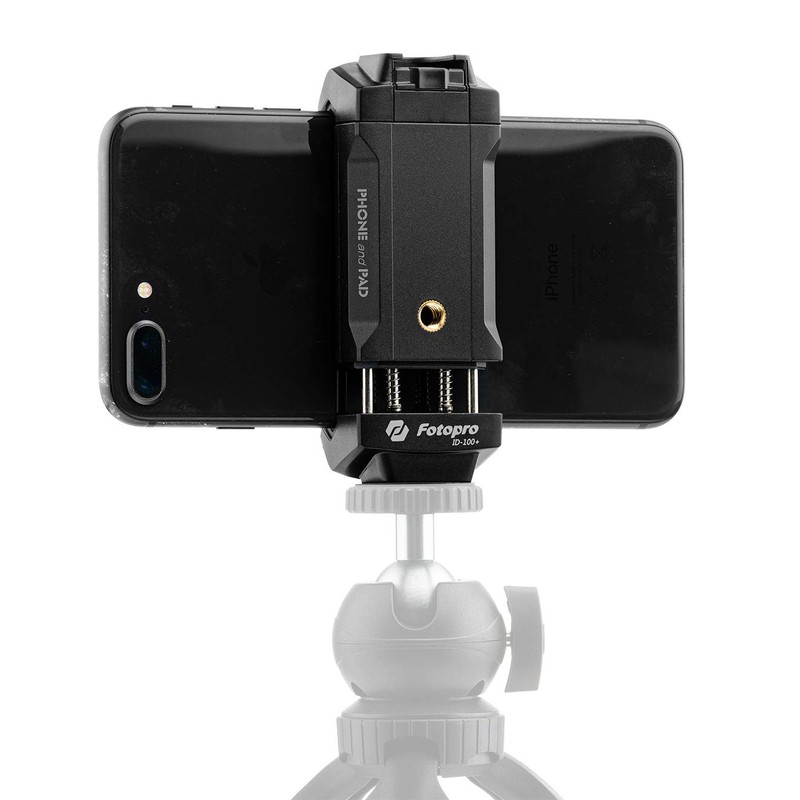 Fotopro Phone and Tablet Holder with Cold Shoe Mount ID-100+